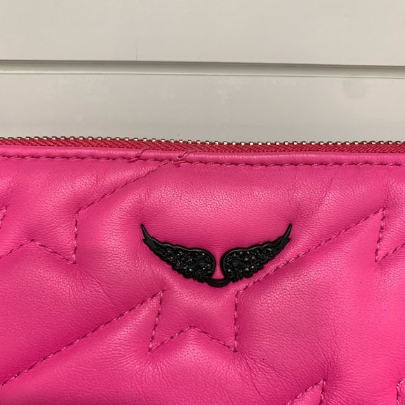 Zadig & Voltaire Uma Zv Pink Wristlet - Picture 2 of 8